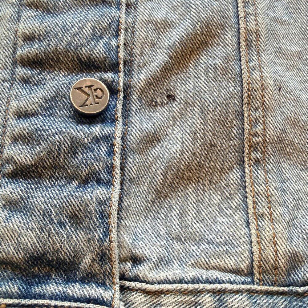 CALVIN KLEIN JEAN JACKET ~ SIZE L - Picture 8 of 8